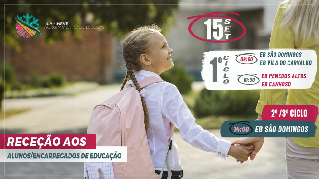 Receção alunos encarregados de educação 23 24 Agrupamento de